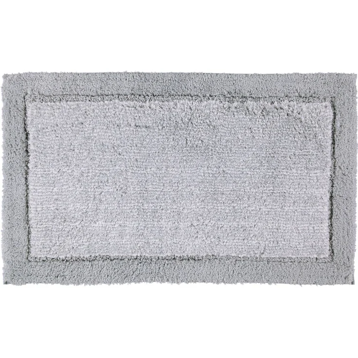 Cawö Badematte platin BL 60x100 cm silber Badteppich Badvorleger Duschvorleger Duschmatte Badeteppich – Bild 1