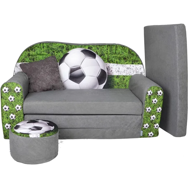 Fortisline 'Football' Kindersofa mit Hocker