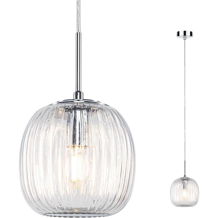 Paulmann 71143 Selection Bathroom Pendelleuchte Ruya Klarglas Chrom E14 IP44 – Bild 16