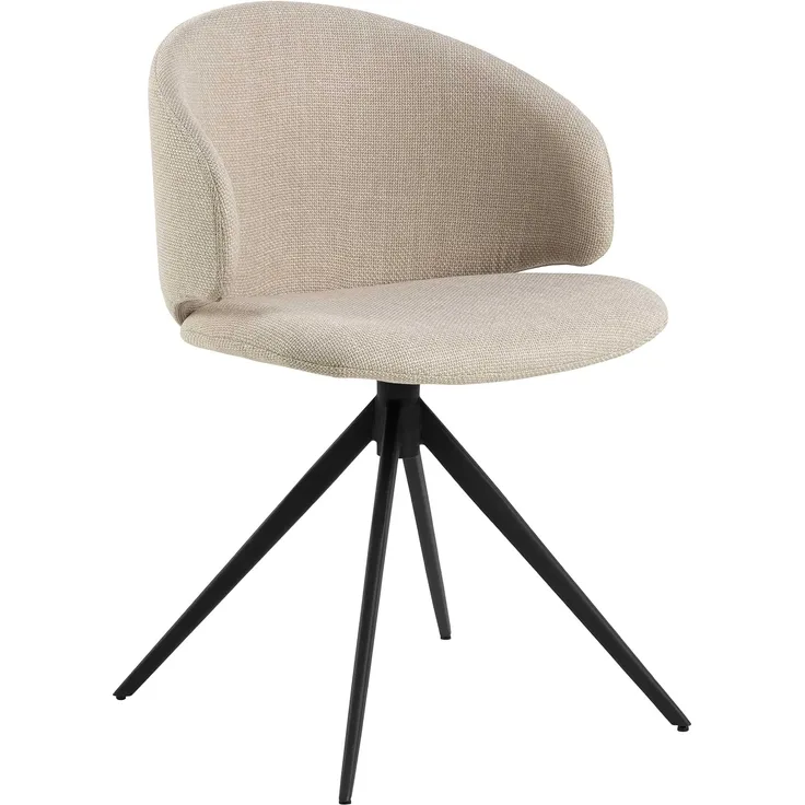 ACTONA GROUP Esszimmerstuhl in Beige, Stoff - 53 x 78 x 54 cm (BxHxT)