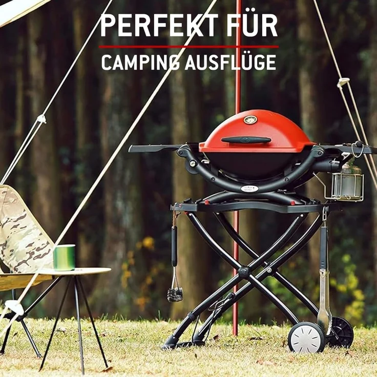 Weber Rollwagen/Für Gasgrills der Q-Serie, Klappbares Design mit Rädern, Integrierter Tragegriff, 16,5 x 75,5 x 71,5 cm (eingeklappt), 63,5 x 53,5 x 71,5 cm (ausgeklappt) – Bild 9
