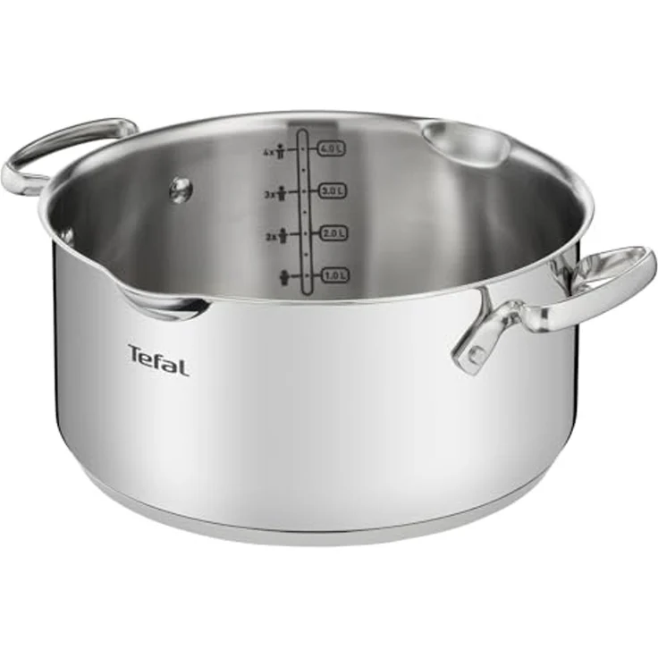 Tefal Kochtopf Duetto+, Edelstahl 18/10, hochglanzpoliert, Glasdeckel mit Siebfunktion – Bild 3