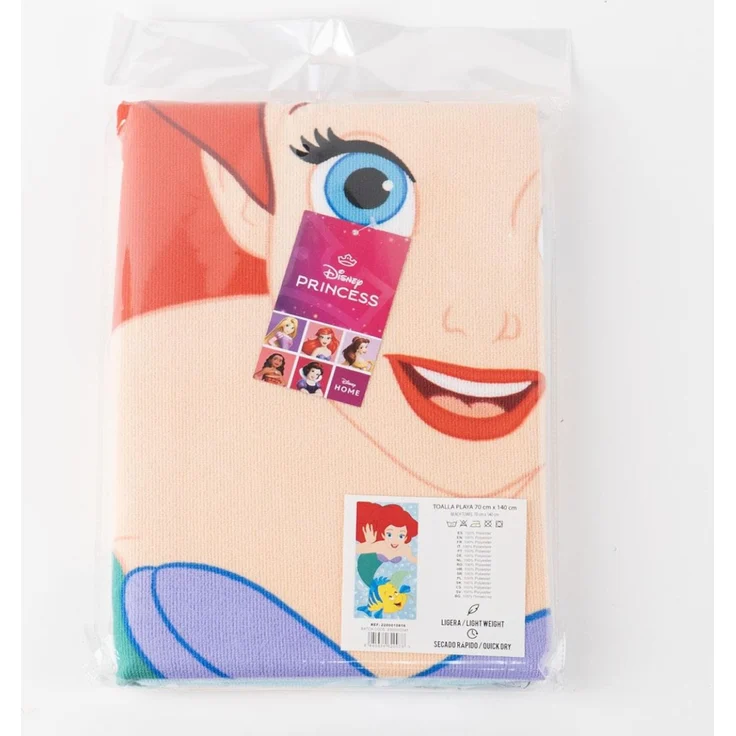 Disney Arielle, die Meerjungfrau Polyester Strandtuch für Kinder 70 × 140 cm 250 gsm – Bild 4