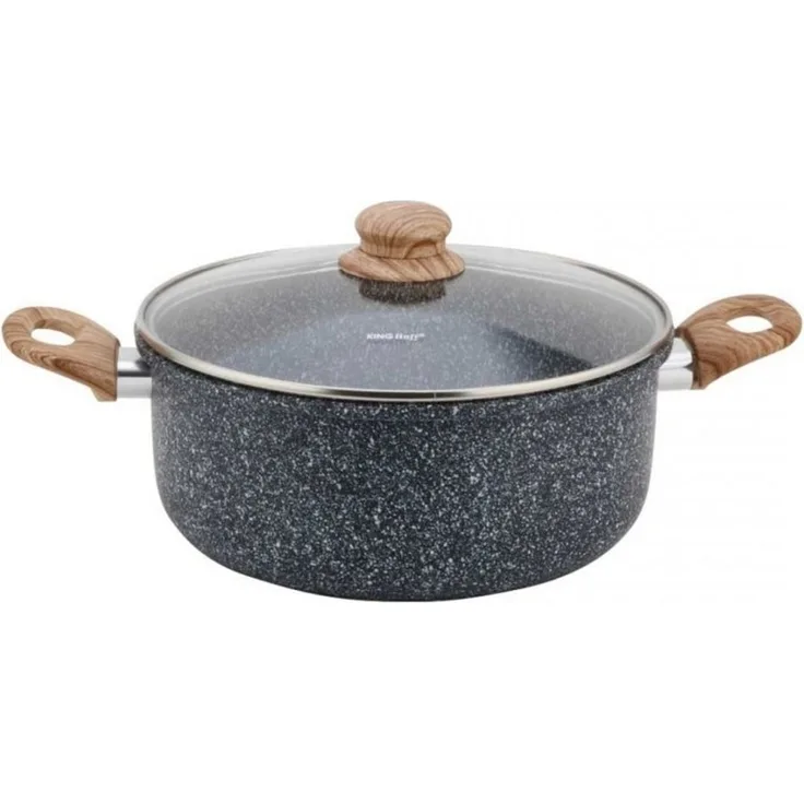 Kinghoff Marmortopf mit Frittierkorb 4l 64803