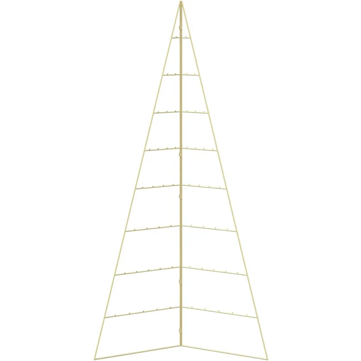 vidaXL Metall Weihnachtsbaum KUOPIO 210 cm Stahl Gold 42053861 – Bild 4