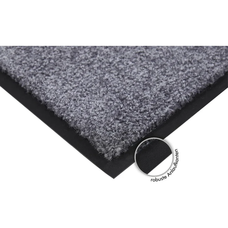 Andiamo 'Super Wash & Clean' Fußmatte, Made in Belgium, rechteckig, Höhe: 7 mm, rutschhemmend, waschbar, Grau, 90x120 cm (Rechteckig) – Bild 4