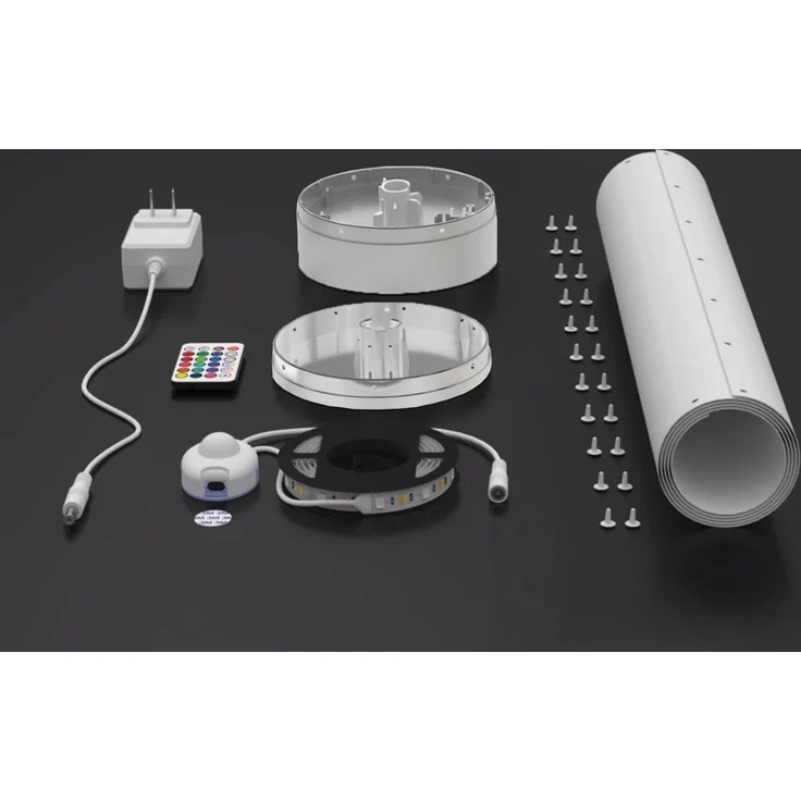 Northpoint LED Stehlampe Lichtsäule warmweiß RGB Fernbedienung Soundsensor Lichtmodi dimmbar – Bild 3