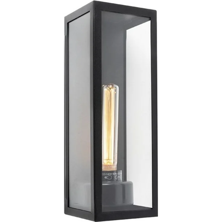 Qazqa Außen-Wandleuchte Rotterdam, ohne Leuchtmittel, E27, Schwarz, Modern, Aluminium, 1-flammig – Bild 4