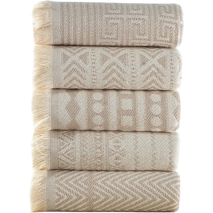 L'Essentiel Maison Handtuch Set Maya, Baumwolle (Set, 5-St), 5-teilige Handtuch-Set 38x65 Maschinenwaschbar, antibakteriell – Bild 4
