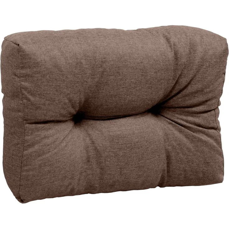 sunnypillow Rückenkissen Palettenkissen gesteppt Seitenkissen 60 x 40 x 15 cm, Braun