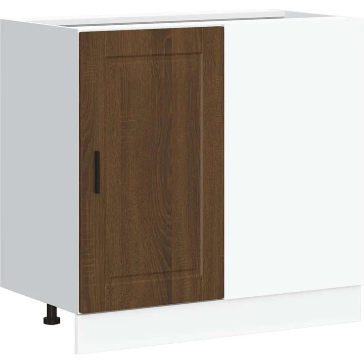 vidaXL Küchenunterschrank Porto Braun Eichen-Optik Holzwerkstoff 854305 – Bild 2