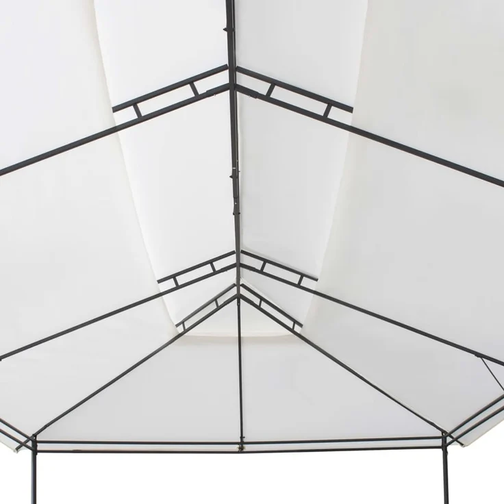 Gartenpavillon, Pavillon 600x298x270 cm Weiß 180g/m² – Bild 5