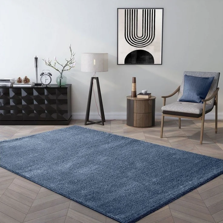 Vimoda Teppich Valentino, Hohe Qualität sehr weich und dicht Fellteppich, Rechteckig, Höhe: 20 mm, Teppich Wohnzimmer, kuschelig, Schlafzimmer, Kinderzimmer – Bild 4