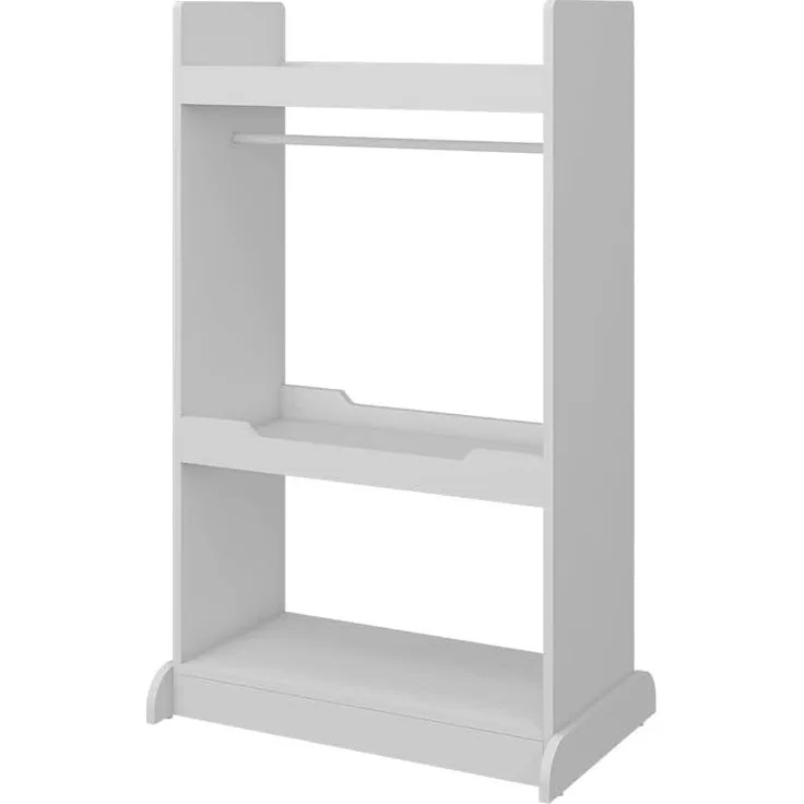 Kinderkleiderschrank Conny Weiß 67 x 110 cm mit Kleiderstange Vicco