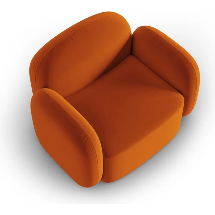 Micadoni Sessel Blair Samtstoff Terrakotta – Bild 4