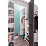 Wimex 'Joker' Eckschrank, begehbar, alpinweiß/anthrazit