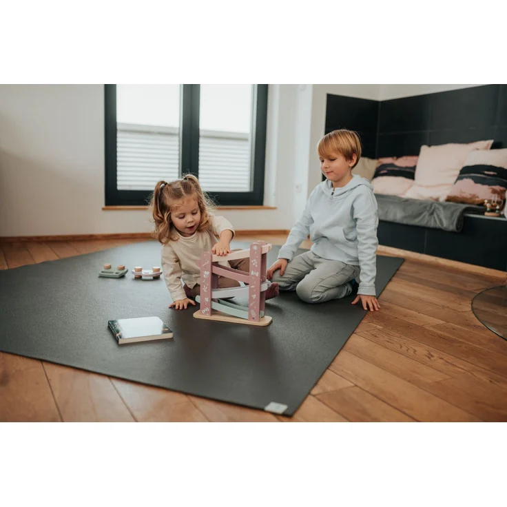 Krabbelmatte Sanosoft 60x120cm Pflaume | Öko-Tex und in Deutschland produziert - beidseitig rutschfeste Krabbelunterlage – Bild 7