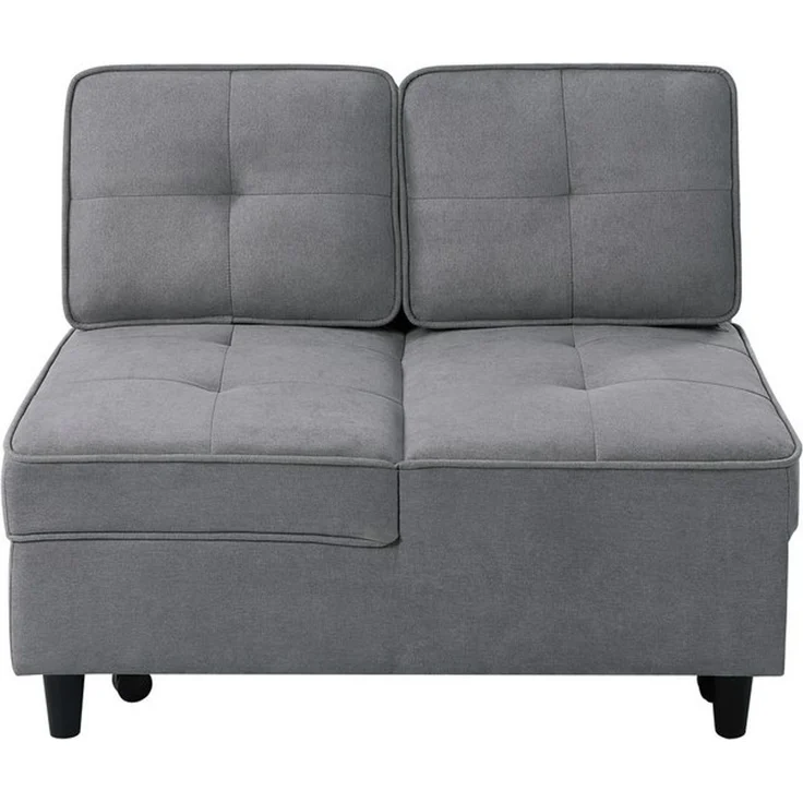 ATLANTIC home collection Schlafsofa Freddy, wandelbar zum Loungesessel, Relaxliege und Gästebett, inkl. Kissen – Bild 4