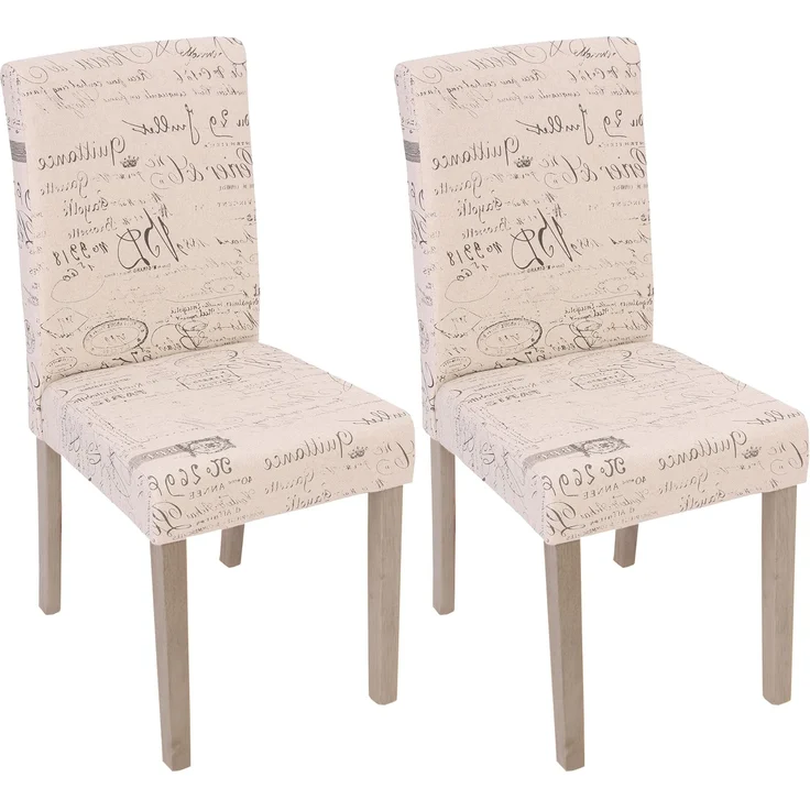 PROREGAL® Esszimmerstuhl Esszimmerstuhl klassisch und zeitlos HxBxT 90x43x56cm Material, Farbe (2 St), Mit hochwertigem Bezug, erhältlich in vielen Ausführungen – Bild 2