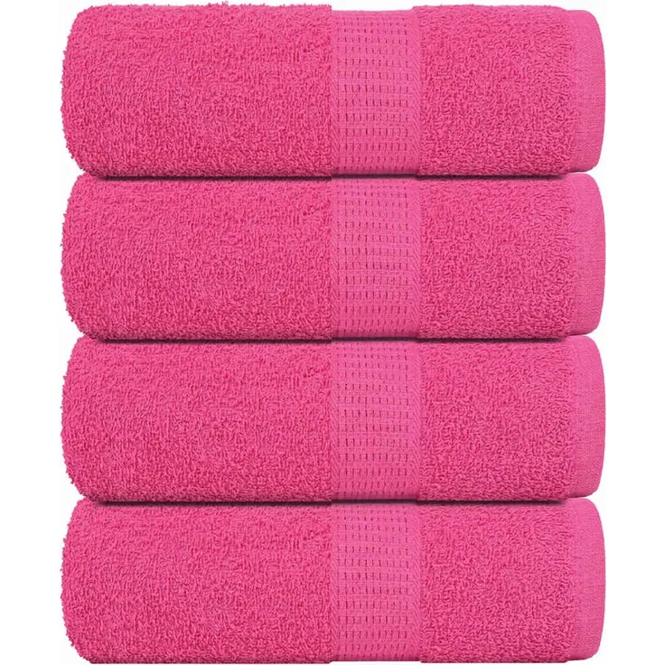vidaXL Waschtücher FROGN 4 Stk. Rosa 30x30 cm 360 g/m² 137041