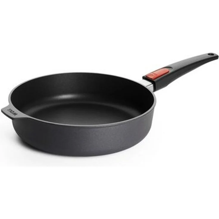 Woll Diamond Lite Hochrandpfanne - Induktiv -, Ø 26 cm, 7 cm hoch, mit abnehmbarem Stiel - Geeignet für alle Herdarten, Aluguss, backofenfest, anthrazit – Bild 4