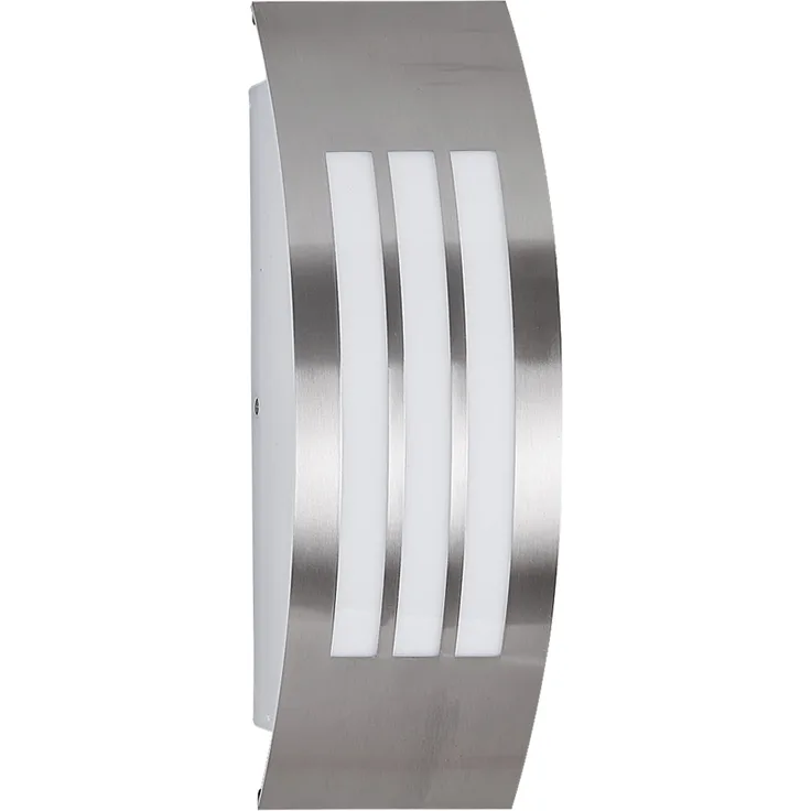 Wandleuchte aus Metall in silber, Höhe 31,8 cm