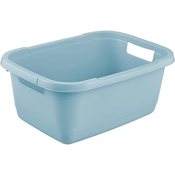 keeeper Wäschewanne, Stabiler Kunststoff, 32 l, Aenna, Nordic Blue – Bild 1