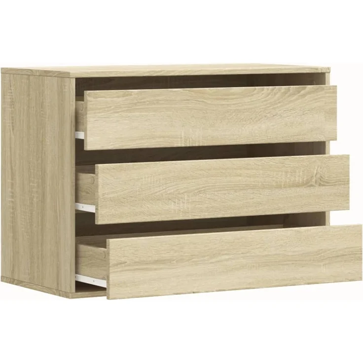 vidaXL Kommode Sonoma-Eiche 80x41x58 cm Holzwerkstoff 852854 – Bild 5