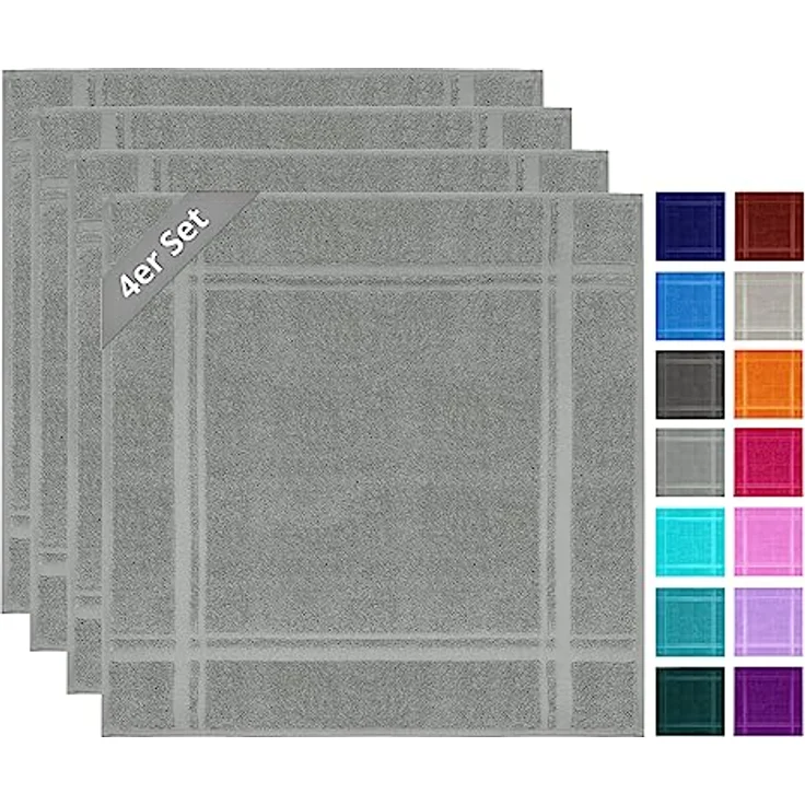 Lashuma Geschirrtuch - Premium, (Spar - Set, 4-tlg, Frottee Küchenhandtücher 50x50 cm), aus 100% Baumwolle, extra saugstarkt und langlebig – Bild 1