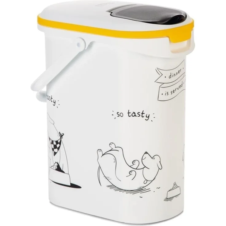 Curver Futterbehälter Futtercontainer "Dinner is served", Inhalt: 10 l / mit Griff / Maße: 28,5 x 20,0 x 35,5 cm – Bild 1