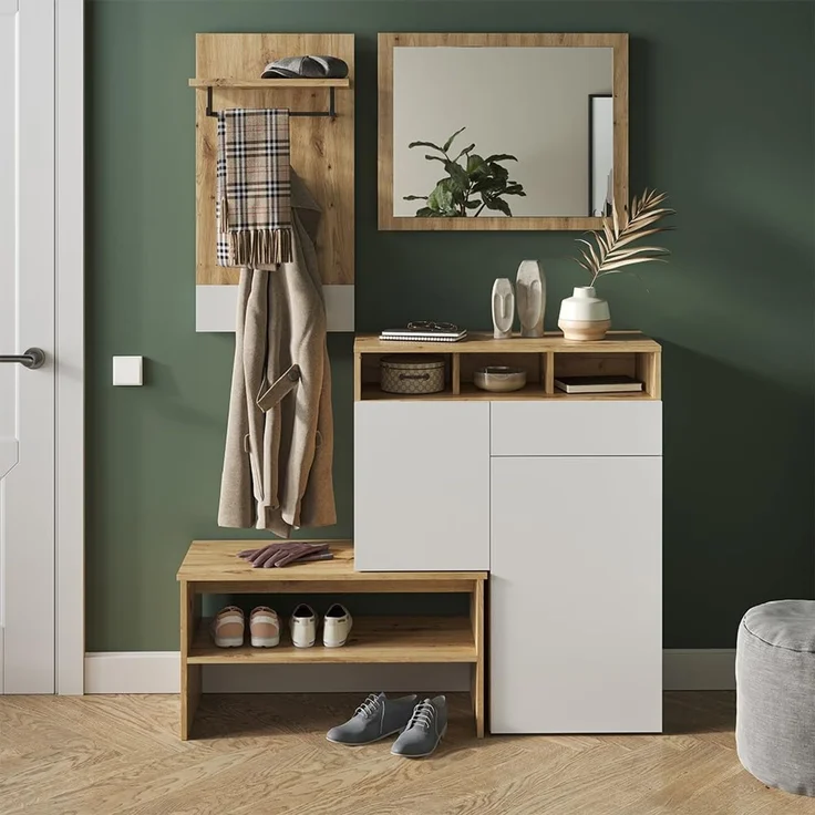 Wandgarderobe Selena Weiß/Artisan 44 x 83 cm Vicco – Bild 4