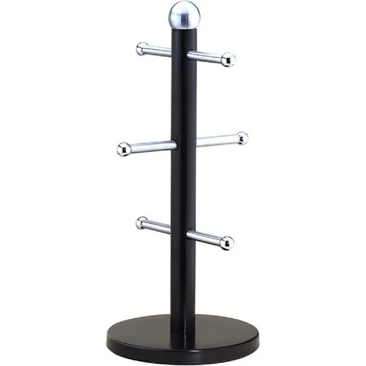 Stilvoller Tassenbaum: Organisieren Sie Ihre Tassen mit Eleganz und Bequemlichkeit Schwarz – Bild 1