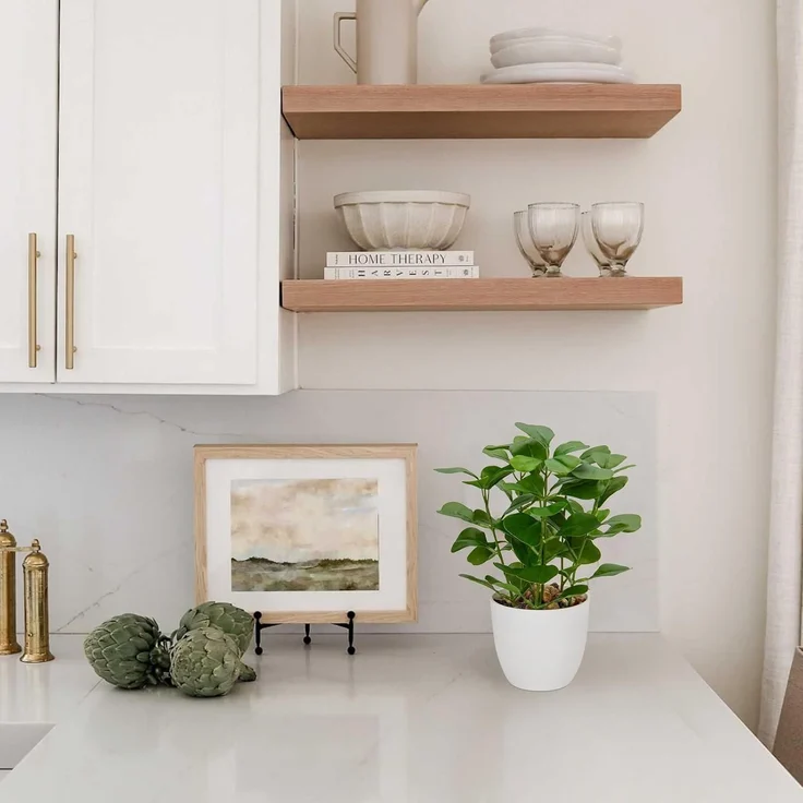 Kunstpflanze Ficus im Topf Dekopflanze für Fensterbank Badezimmer Grün – Bild 5