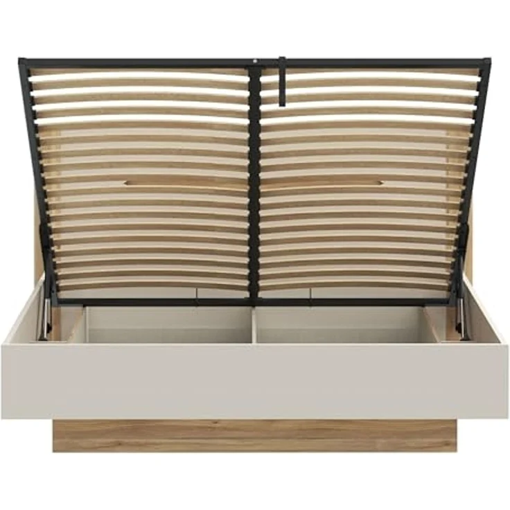 FORTE Stauraumbett, aufklappbarer Lattenrost, Stauraum – Bild 7