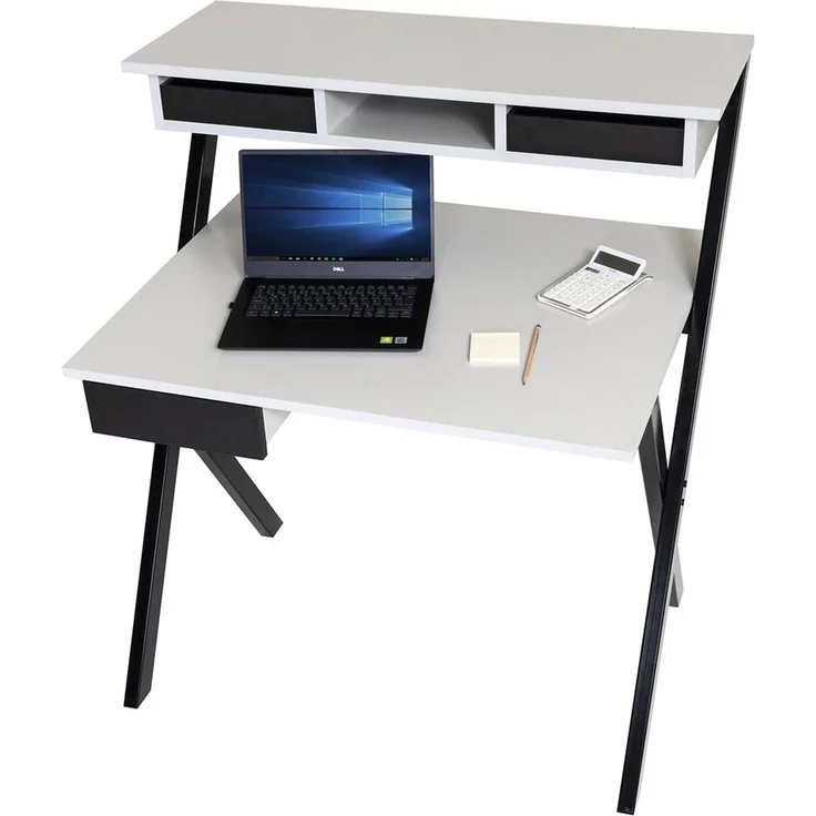 Homeoffice Schreibtisch X-Home grau Dekor – Bild 6