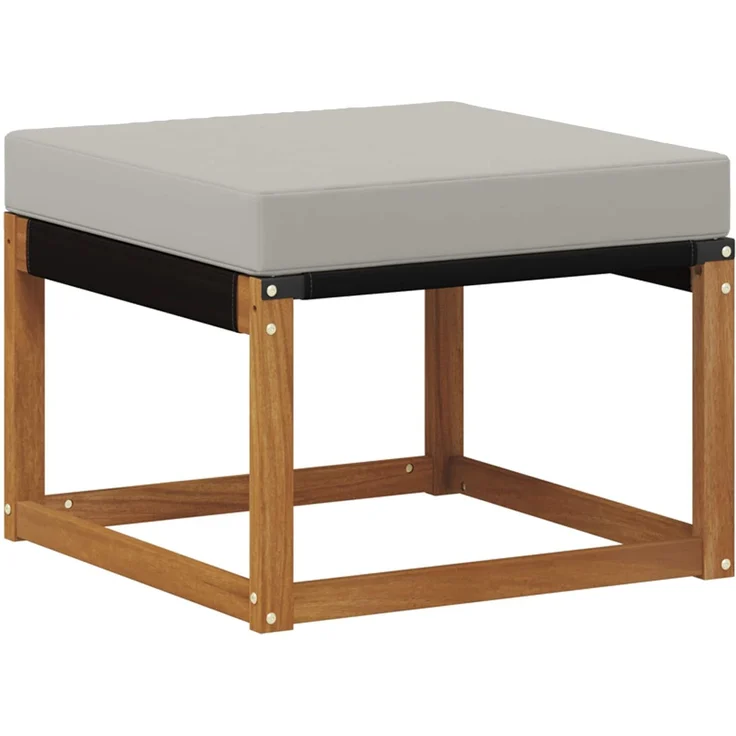 vidaXL Outdoor-Sofagarnitur 7 stk. 7-Sitzer Natur und Hellgrau 3368874 – Bild 6