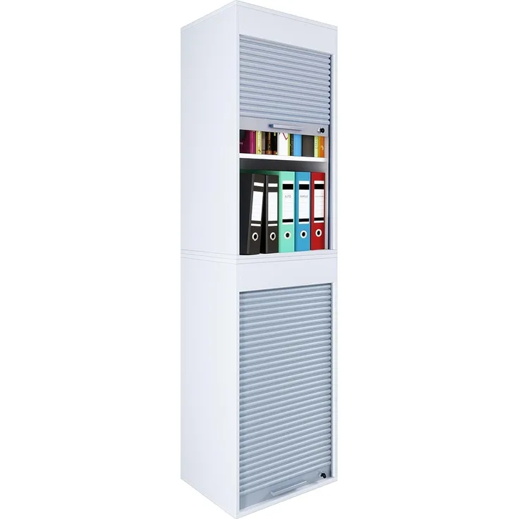 VCM Aktenschrank Holz Büroschrank Aktenschrank Rollladen Aktos XL (1-St)