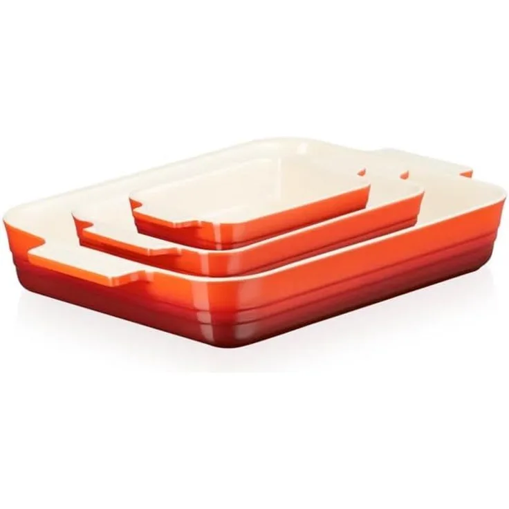 Le Creuset Auflaufform Set Kirschrot - Rot