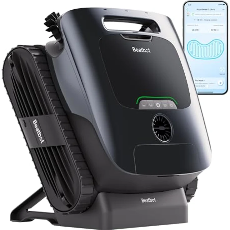 Beatbot Aquasense 2 Ultra Poolroboter, Hybridsense KI Mapping, 5in1 Komplettreinigung, KI-Schmutzerkennung, Poolsauger Akku für Oberfläche Boden und Wand, Poolreinigung bis zu 300m² – Mitternachtblau – Bild 1
