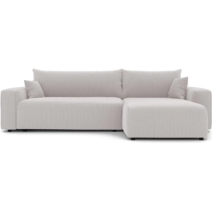 XL-Ecksofa mit Schlaffunktion und Bettkasten, Beige, 278 x 145 cm – Bild 1