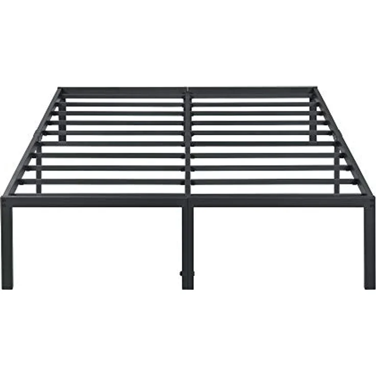 Olee sleep 45cm Stabiler Stahlbett / Stahl-Lattenrost / Anti-Rutsch-Unterstützung / Matratzenunterbau / Metallbett / Bettrahmen / Bett / 140x200 cm / Full / Schwarz / Metall – Bild 2