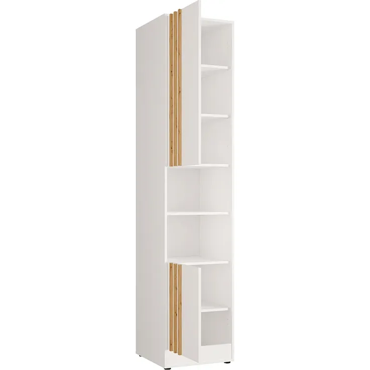 Vente-unique - RAPILI Bett Holz, Platte Weiß - B 51,2 cm239,2 cm x H 225,2 cm x L 259 cm – Bild 4