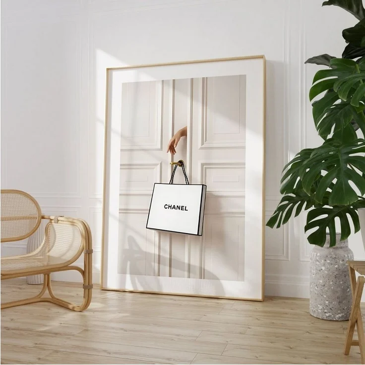 JUSTGOODMOOD Poster Premium ® Chanel Shopping Bag Poster · ohne Rahmen, Poster in verschiedenen Größen verfügbar – Bild 3