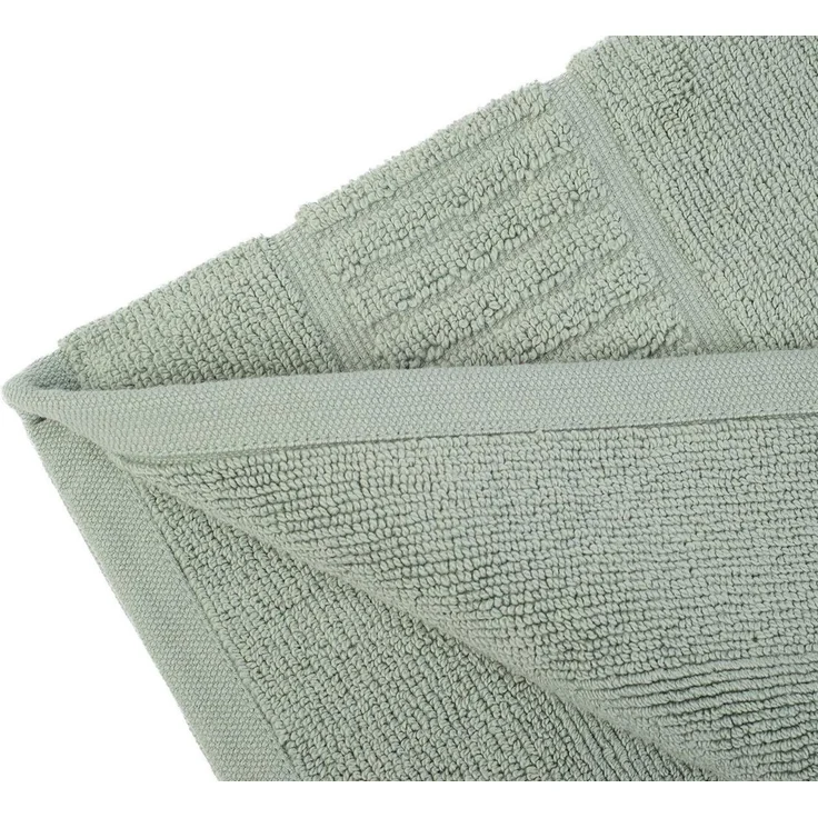 Gözze Badematte BIO Frottier, Höhe 7 mm, beidseitig nutzbar, fußbodenheizungsgeeignet, Baumwolle (Bio-Baumwolle), rechteckig, Badvorleger, Frottier-Qualität, mit Bordüre – Bild 2