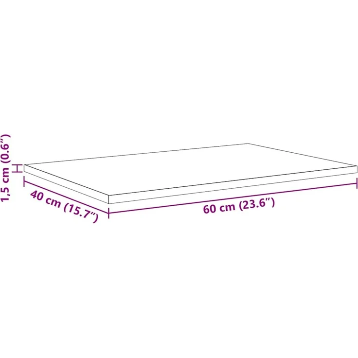 vidaXL Regalbrett 4 pcs Braun 60 x 40 x 1,5 cm Holzwerkstoff 875055 – Bild 12
