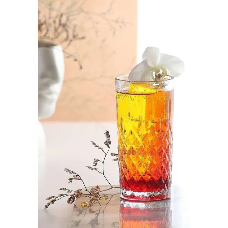 Hermia Concept 'LV-ODN440F' Gläser-Set (6-teilig), Transparent, 7,1 x 7,1 x 14,7 cm, 356 ml