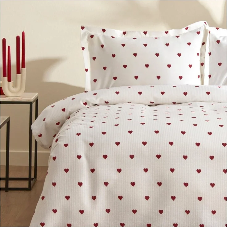 Karaca Bettwäsche Sarah Anderson Amour Doppelbett Piké Tagesdecke Set – Bild 2