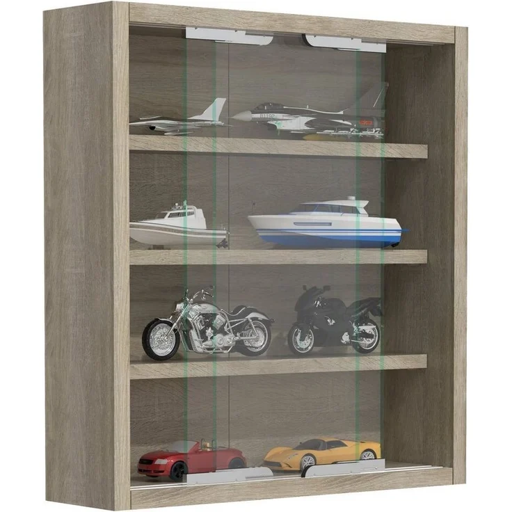 VCM Wandvitrine Agisa 918270 Sonoma-Eiche H. 40 x B. 37 x T. 10 cm – Bild 5
