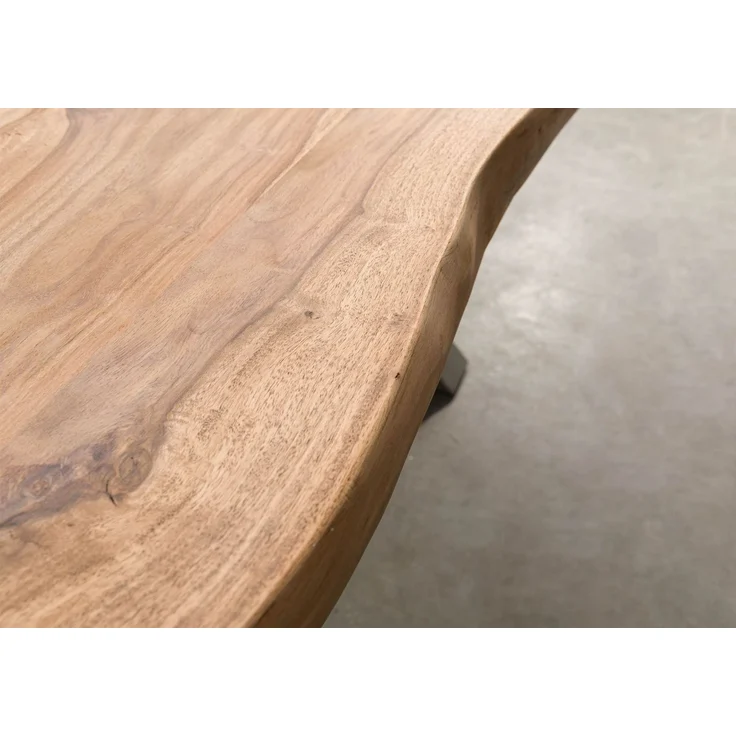 Baumtisch Sheesham 180x90x79 natur gebeizt / Mikado-Beine anthrazit matt FREEFORM 5 – Bild 5