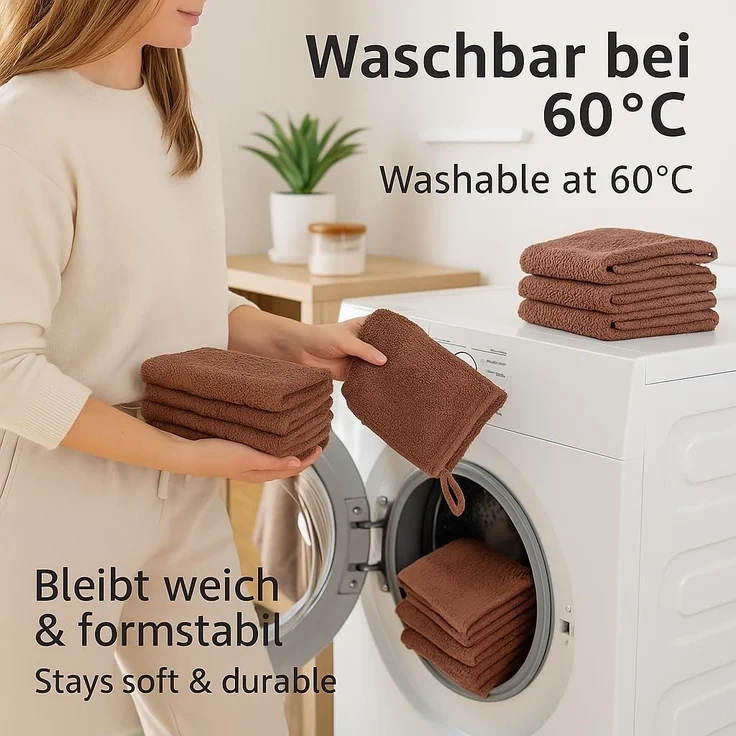 Betz Waschhandschuh 10-tlg. PREMIUM Größe 16 cmx21 cm, Baumwolle (Set, 10-St), 100% baumwolle – Bild 7